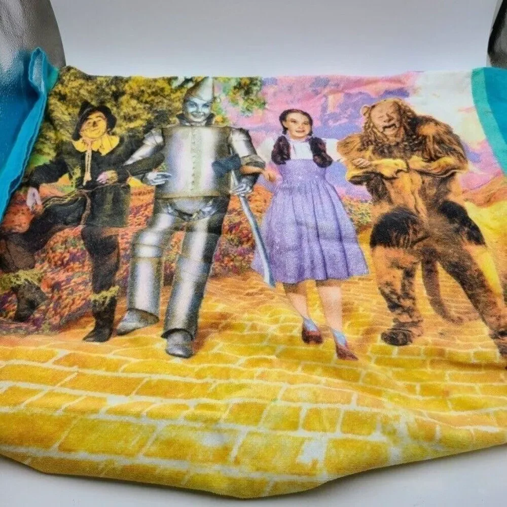 Vintage 90s Wizard of Oz Yellow Brick Road Beach Towel Dorothy Toto New